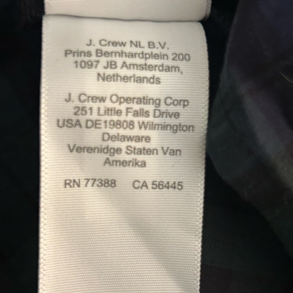 J Crew Re-imagined Tartan Plaid ruffle tiered dress green and navy XXS stretchy - Picture 11 of 12